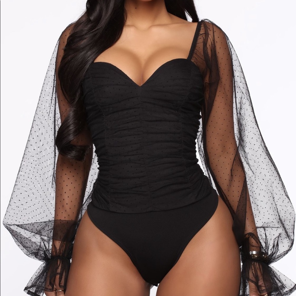 OOTDFASH Black Bodysuit